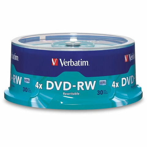 Verbatim America, LLC Verbatim - 30 x DVD-RW - 4.7 GB (120min) 4x - spindle