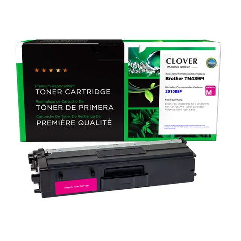 Clover Technologies Group, LLC Remanufactured Ultra High Yield Magenta Toner Cartridge for Brother TN439M