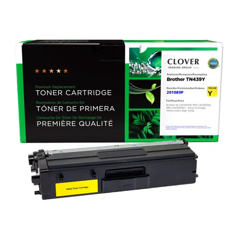Clover Technologies Group, LLC Remanufactured Ultra High Yield Yellow Toner Cartridge for Brother TN439Y
