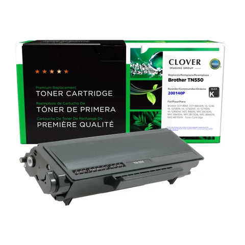 Clover Technologies Group, LLC Remanufactured Toner Cartridge (Alternative for Brother TN550) (3500 Yield)