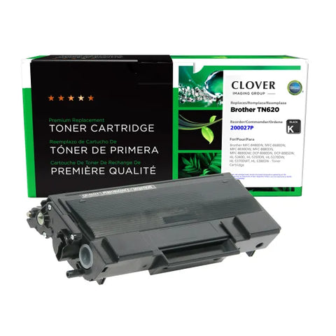 Clover Technologies Group, LLC Remanufactured Toner Cartridge (Alternative for Brother TN620) (3000 Yield)