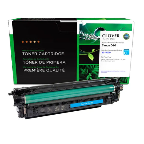 Clover Technologies Group, LLC Clover Imaging Remanufactured Cyan Toner Cartridge for Canon 0458C001 (040)