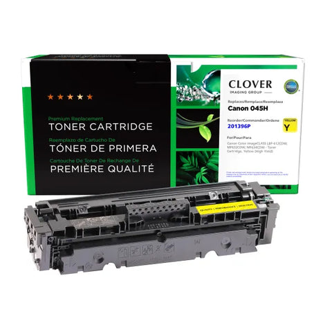 Clover Technologies Group, LLC Clover Imaging Remanufactured High Yield Yellow Toner Cartridge for Canon 1243C001 (045 H)