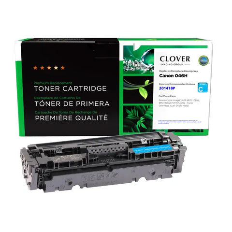 Clover Technologies Group, LLC Clover Imaging Remanufactured High Yield Cyan Toner Cartridge for Canon 1253C001 (046 H)