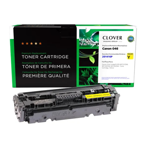 Clover Technologies Group, LLC Clover Imaging Remanufactured Yellow Toner Cartridge for Canon 1247C001 (046)