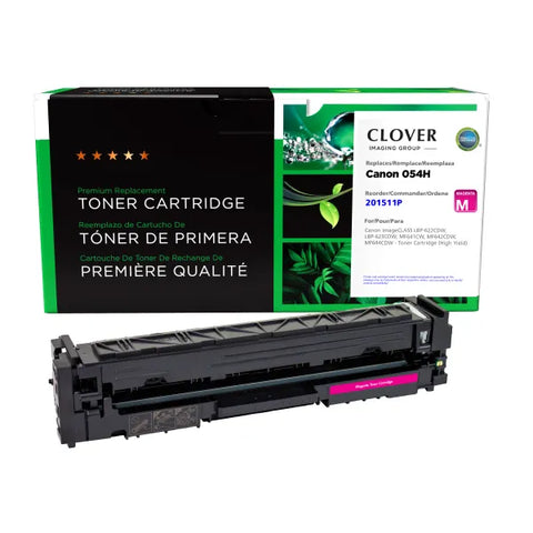 Clover Technologies Group, LLC Clover Imaging Remanufactured High Yield Magenta Toner Cartridge for Canon 3026C001 (054H)