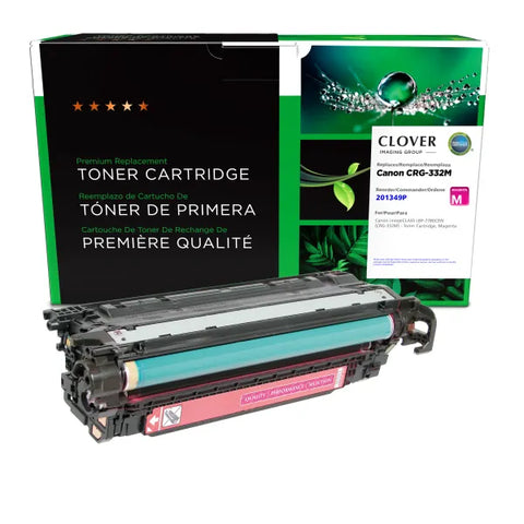 Clover Technologies Group, LLC Clover Imaging Remanufactured Magenta Toner Cartridge for Canon 6261B012 (CRG-332M)