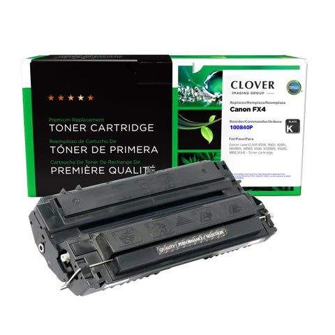 Clover Technologies Group, LLC Remanufactured Toner Cartridge (Alternative for Canon 1558A002AA FX4) (4000 Yield)