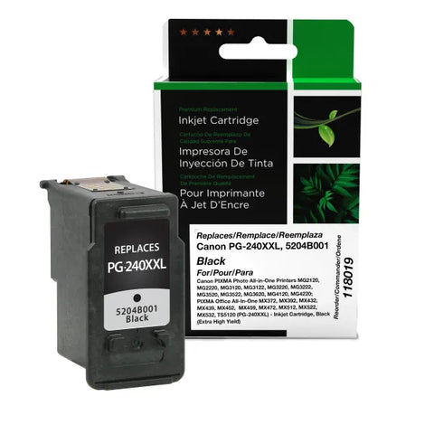 Clover Technologies Group, LLC Remanufactured Extra High Yield Black Ink Cartridge (Alternative for Canon 5204B001 PG-240XXL)