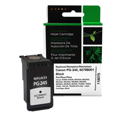 Clover Technologies Group, LLC Remanufactured Black Inkjet Cartridge (Alternative for Canon 8279B001 PG-245) (180 Yield)