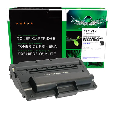 Clover Technologies Group, LLC Remanufactured High Yield Toner Cartridge (Alternative for Dell 310-5417 X5015 310-5416 T5870) (5000 Yield)