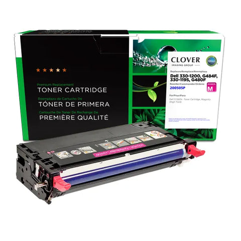 Clover Technologies Group, LLC Remanufactured High Yield Magenta Toner Cartridge for Dell 3130