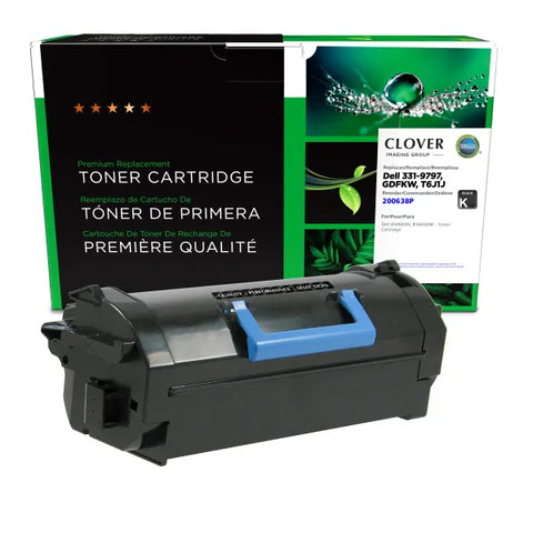 Clover Technologies Group, LLC Remanufactured Toner Cartridge (Alternative for Dell 331-9797 T6J1J) (6000 Yield)