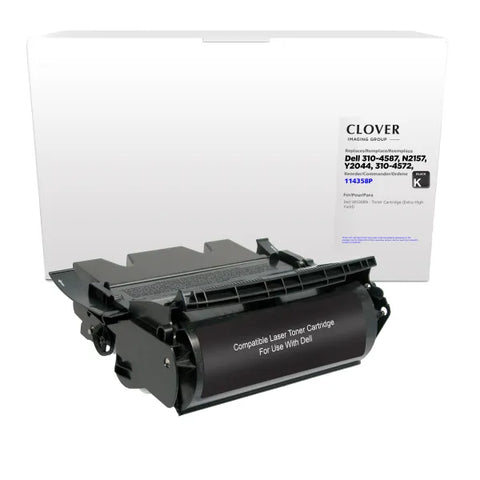 Clover Technologies Group, LLC Remanufactured Extra High Yield Toner Cartridge (Alternative for Dell 310-4585 C3044 310-4587 Y2044) (32000 Yield) (Lexmark Compliant)