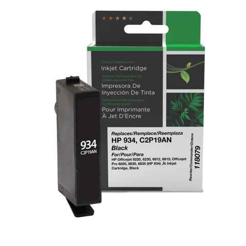 Clover Technologies Group, LLC Remanufactured Black Ink Cartridge (Alternative for HP C2P19AN 934) (400 Yield)