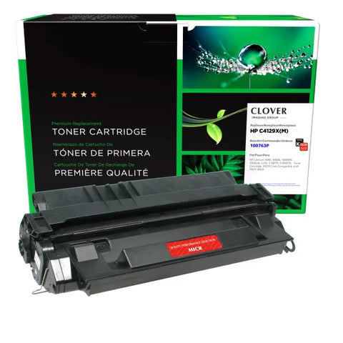 Clover Technologies Group, LLC Remanufactured MICR Toner Cartridge (Alternative for HP C4129X 29X) (10000 Yield)