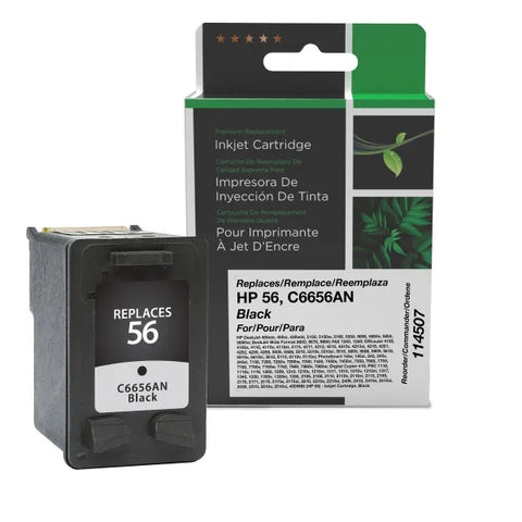 Clover Technologies Group, LLC Remanufactured Black Ink Cartridge (Alternative for HP C6656AN 56) (520 Yield)