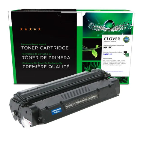 Clover Technologies Group, LLC Remanufactured Extended Yield Toner Cartridge (Alternative for HP C7115X 15X) (7500 Yield)
