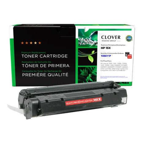 Clover Technologies Group, LLC Remanufactured High Yield MICR Toner Cartridge (Alternative for HP C7115X 15X) (3500 Yield)