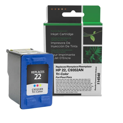 Clover Technologies Group, LLC Remanufactured Tri-Color Ink Cartridge (Alternative for HP C9352AN 22) (165 Yield)