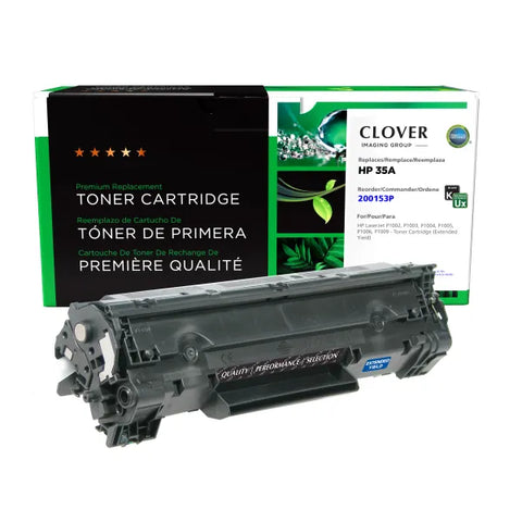 Clover Technologies Group, LLC Remanufactured Extended Yield Toner Cartridge (Alternative for HP CB435A 35A) (2200 Yield)
