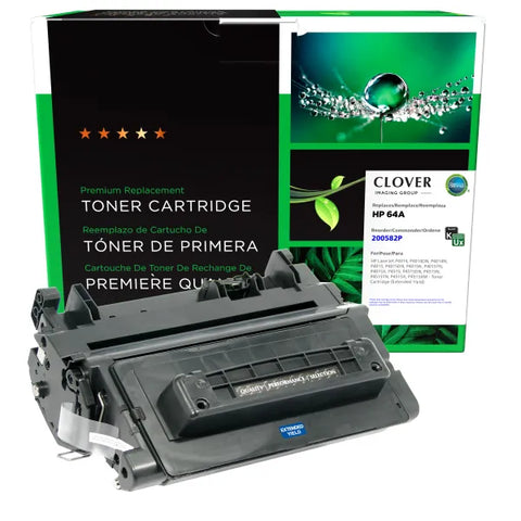 Clover Technologies Group, LLC Remanufactured Extended Yield Toner Cartridge (Alternative for HP CC364A 64A) (18000 Yield)