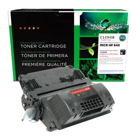 Clover Technologies Group, LLC Remanufactured High Yield MICR Toner Cartridge (Alternative for HP CC364X 64X) (24000 Yield)