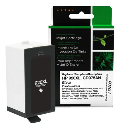 Clover Technologies Group, LLC Remanufactured High Yield Black Ink Cartridge (Alternative for HP CD975AN 920XL) (1200 Yield)