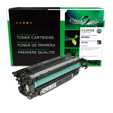 Clover Technologies Group, LLC Remanufactured Black Toner Cartridge (Alternative for HP CE250A 504A) (5000 Yield)