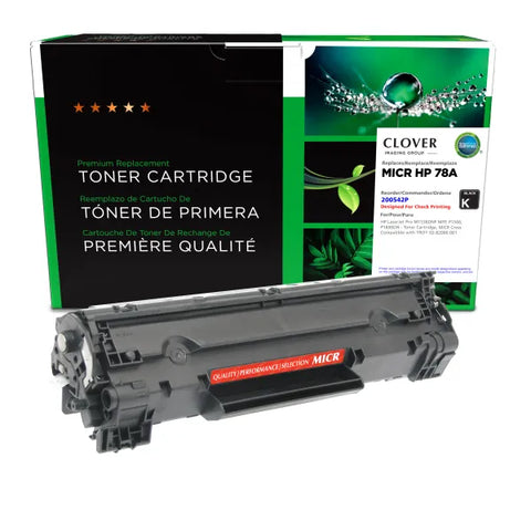 Clover Technologies Group, LLC Remanufactured MICR Toner Cartridge (Alternative for HP CE278A 78A) (2100 Yield)