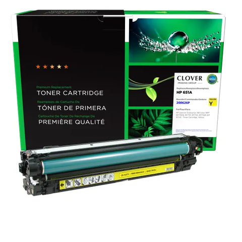 Clover Technologies Group, LLC Remanufactured Yellow Toner Cartridge (Alternative for HP CE342A 651A) (16000 Yield)