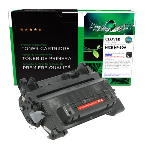 Clover Technologies Group, LLC Remanufactured MICR Toner Cartridge (Alternative for HP CE390A 90A) (10000 Yield)