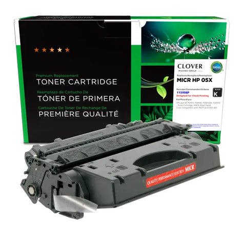 Clover Technologies Group, LLC Remanufactured High Yield MICR Toner Cartridge (Alternative for HP CE505X 05X) (6500 Yield)