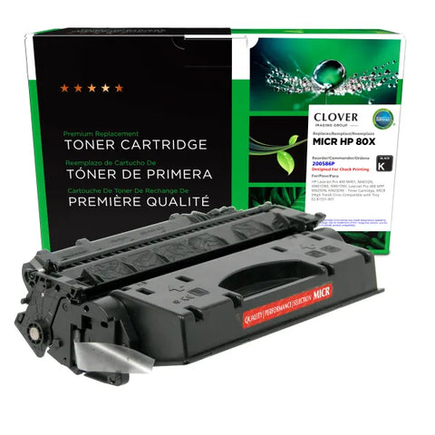 Clover Technologies Group, LLC Remanufactured High Yield MICR Toner Cartridge (Alternative for HP CF280X 80X) (6900 Yield)