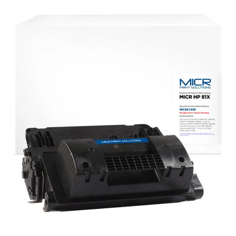 MICR Print Solutions Genuine-New High Yield MICR Toner Cartridge for HP CF281X (HP 81X)