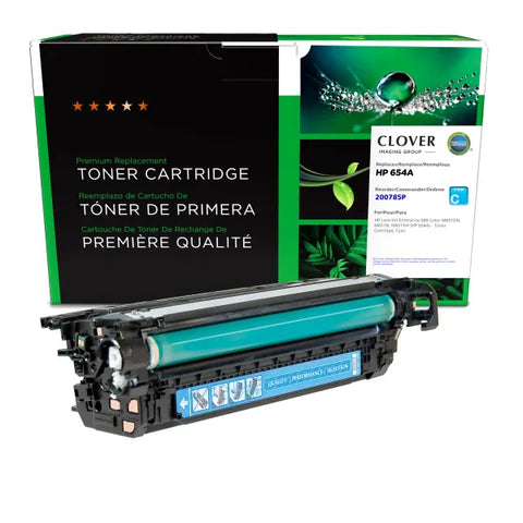 Clover Technologies Group, LLC Remanufactured Cyan Toner Cartridge (Alternative for HP CF331A 654A) (15000 Yield)