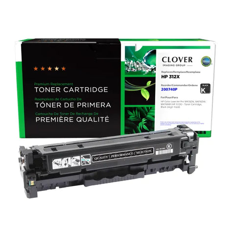 Clover Technologies Group, LLC Remanufactured High Yield Black Toner Cartridge (Alternative for HP CF380X 312X) (4400 Yield)