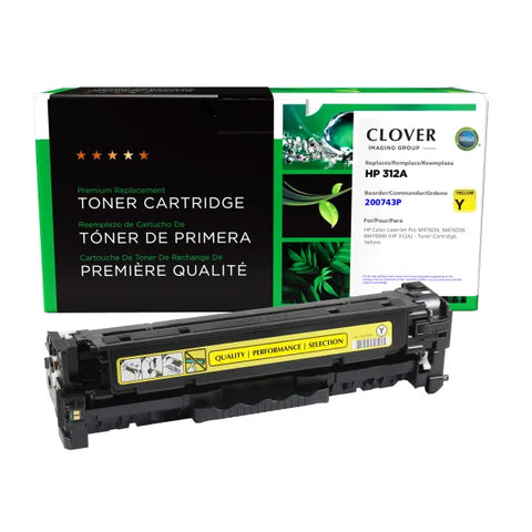 Clover Technologies Group, LLC Remanufactured Yellow Toner Cartridge (Alternative for HP CF382A 312A) (2700 Yield)