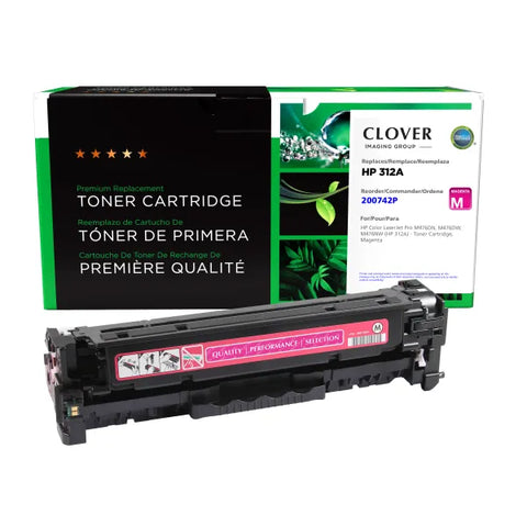 Clover Technologies Group, LLC Remanufactured Magenta Toner Cartridge (Alternative for HP CF383A 312A) (2700 Yield)