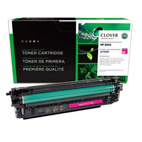 Clover Technologies Group, LLC Clover Imaging Remanufactured Magenta Toner Cartridge for HP CF453A (HP 655A)