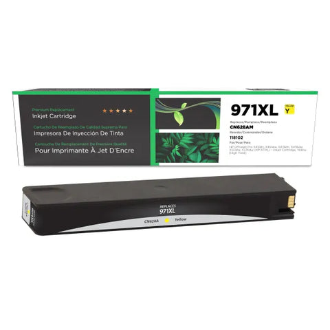 Clover Technologies Group, LLC Remanufactured High Yield Yellow Ink Cartridge (Alternative for HP CN628AM 971XL) (6600 Yield)