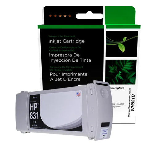 Epson WF Remanufactured Black Wide Format Ink Cartridge for HP 831 (CZ682A)