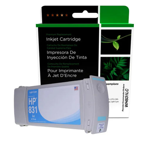 Epson WF Remanufactured Light Cyan Wide Format Ink Cartridge for HP 831 (CZ686A)