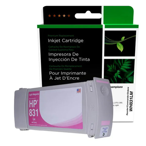 Epson WF Remanufactured Light Magenta Wide Format Ink Cartridge for HP 831 (CZ687A)