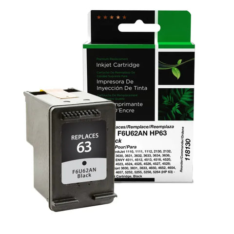 Clover Technologies Group, LLC Black Ink Cartridge for HP F6U62AN (HP 63)