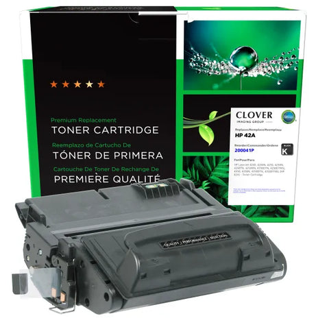 Clover Technologies Group, LLC Remanufactured Toner Cartridge (Alternative for HP Q5942A 42A) (10000 Yield)