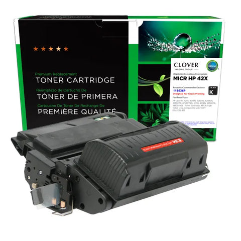 Clover Technologies Group, LLC Remanufactured High Yield MICR Toner Cartridge (Alternative for HP Q5942X 42X 02-81136-001) (20000 Yield)