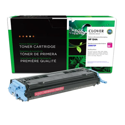 Clover Technologies Group, LLC Remanufactured Magenta Toner Cartridge (Alternative for HP Q6003A 124A) (2000 Yield)
