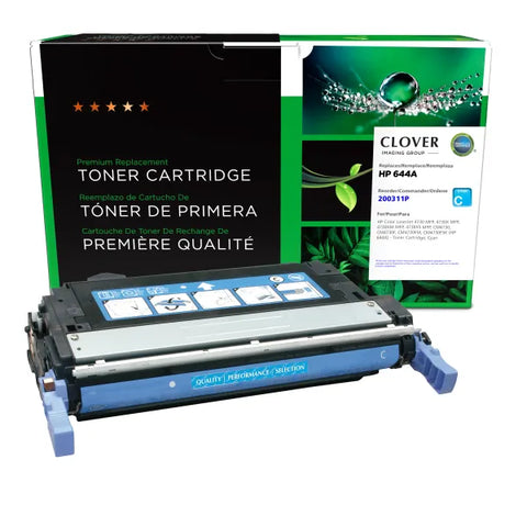 Clover Technologies Group, LLC Remanufactured Cyan Toner Cartridge (Alternative for HP Q6461A 644A) (12000 Yield)