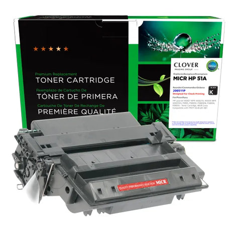Clover Technologies Group, LLC Remanufactured MICR Toner Cartridge (Alternative for HP Q7551A 51X 02-81201-001) (6500 Yield)